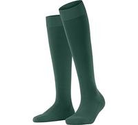 FALKE Damen Kniestrümpfe ClimaWool W Kh Wolle Lyocell lang einfarbig 1 Paar, Grün Hunter Green 7441, 41-42