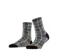 FALKE Damen Socken Coast Tile W So Baumwolle gemustert 1 Paar, Schwarz Black 3000, 39-42