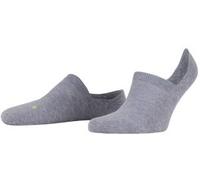 FALKE Unisex Füßlinge Cool Kick Invisible U In weich atmungsaktiv schnelltrocknend unsichtbar einfarbig 1 Paar, Grau Light Grey Melange 3775, 37-38