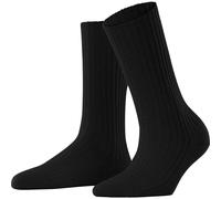 FALKE Damen Cosy Wool Boot W SO Wolle Kaschmir einfarbig 1 Paar Socken, Schwarz (Black 3000) neu-umweltfreundlich, 35-38