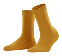 Falke Damen Socken Cosy Wool W – Woll-Kaschmir-Mix, einfarbig, 1 Paar – Gelb (Amber 1851) 35-38