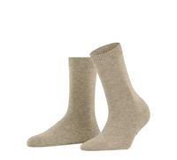 FALKE Damen Socken Cosy Wool W So Wolle Kaschmir einfarbig 1 Paar, Beige Melange 4091, 35-38