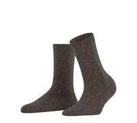 FALKE Damen Cosy Wool W SO Wolle Kaschmir einfarbig 1 Paar Socken, Braun (Porto Melange 5201) neu-umweltfreundlich, 35-38