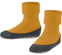 FALKE Unisex Kinder Cosyshoe K Hp Wolle Rutschhemmende Noppen Stoppersocken, Gelb Curcuma 1853, 29/30 EU