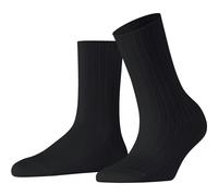 FALKE Damen Socken Cotton Rib - Schwarz - Größen 35/36/37/38