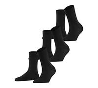 FALKE Damen Cotton Touch 3-Pack W SO Baumwolle einfarbig 3 Paar Socken, Schwarz (Black 3000) neu-umweltfreundlich, 35-38 (3er Pack)