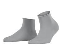 Kurzsocken FALKE "Cotton Touch", Damen, Gr. 39-42, grau (silber (3203)), Obermaterial: 63% Baumwolle CO. 31% Polyamid PA. 6% Elasthan EL., Socken (31719621-39) silber (3203)