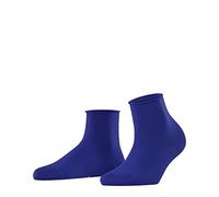 FALKE Damen Kurzsocken Cotton Touch W SSO Baumwolle einfarbig 1 Paar, Blau (Imperial 6065) neu - umweltfreundlich, 35-38