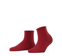 Falke Damen Kurzsocken Cotton Touch Baumwolle einfarbig Rot (Scarlet 8228) 35-38