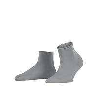 Falke Damen Socken Cotton Touch – Baumwolle, einfarbig, 1 Paar – Grau Silver 3203 – Gr. 35-38