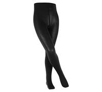 FALKE Kinder Cotton Touch Strumpfhose, Baumwollmischung, Sehr weiches Hautgefühl, Ideal Passform durch Elasthananteil, Allrounder, 1 Stück, Schwarz (Black 3000), 98-104 cm