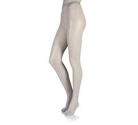 FALKE Damen 1 Paar Sanduhr Wave-Netz-Strumpfhose Silber S/M