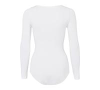 FALKE Damen Shapewear Ganzkörper-Body Fine Cotton Crew Neck W Bo Baumwolle Langarmbody 1 Stück, Weiß White 2209, L 44-46