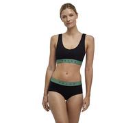 FALKE Damen Bustier Daily Comfort Multipack W Bu Baumwolle atmungsaktiv 2 Stück, Mehrfarbig Black Light Pink 0050, XL