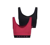 FALKE Damen Bustier Daily Comfort Multipack W Bu Baumwolle atmungsaktiv 2 Stück, Mehrfarbig Black Pink 0020, XL