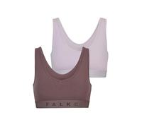 Falke Damen Bustier Daily Comfort Multipack W Bu Baumwolle atmungsaktiv 2 Stück, Mehrfarbig Sortiment 0070, L