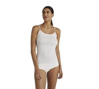 FALKE Damen Camisole Daily Natural W S/l Sh Baumwolle atmungsaktiv 1 Stück, Weiß White 2000, M