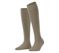 Falke Damen Kniestrümpfe Cotton Touch - Baumwolle, lang, einfarbig - Beige Nude 4092, Gr. 39-42