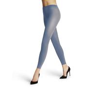 FALKE Damen Leggings Cotton Touch W Le Baumwolle einfarbig 1 Stück, Blau Sky Blue 6876, S