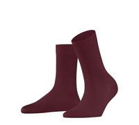 FALKE Damen Socken Cotton Touch W So Baumwolle einfarbig 1 Paar, Rot Ruby 8830, 35-38