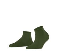 FALKE Damen Socken Cotton Touch W Sso Baumwolle einfarbig 1 Paar, Grün Cypress 7528, 35-38