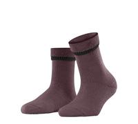 FALKE Damen Cuddle Pads W HP Baumwolle Wolle Rutschhemmende Noppen 1 Paar Stoppersocken, Rosa (Roan Rouge 8936), 35-38