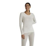 FALKE Damen Daily ClimaWool Crew Neck Unterwäsche Unterhemd Langarmshirt Rundhals-Ausschnitt flache Nähte nachhaltig feuchtigkeitsregulierend schnelltrocknend atmungsaktive Wolle Lyocell 1 Stück