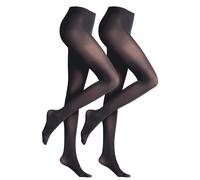 FALKE Damen Feinstrumpfhose 2er Pack - Pure Matt 50 Den, Transparent, semi-opaque Marine / 36-38 (S) S Blau