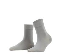 Falke Damen Socken Fine Softness 50 DEN halb-blickdicht einfarbig Grau (Silver 3290) 35-38