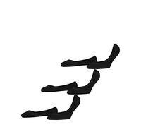 FALKE Damen Füßlinge Invisible Step Medium Cut 3-Pack W IN Baumwolle unsichtbar einfarbig 3 Paar, Schwarz (Black 3000) neu - umweltfreundlich, 39-40