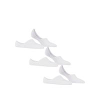 FALKE Damen Füßlinge Invisible Step High Cut 3-Pack W IN Baumwolle unsichtbar einfarbig 3 Paar, Weiß (White 2000) neu - umweltfreundlich, 37-38