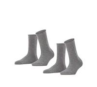 FALKE Damen Happy 2-Pack Socken Baumwolle atmungsaktiv