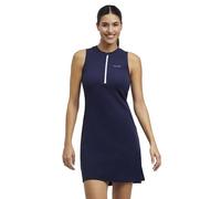 FALKE Damen Kleid Golf Zip W Dr Baumwolle Funktionsmaterial feuchtigkeitsregulierend uneingeschränkte Bewegungsfreiheit 1 Stück, Blau Space Blue 6116, XS