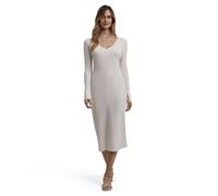 FALKE Damen Kleid Summer Celebrations Ribbed W Dr Viskose fein elegant edel 1 Stück, Weiß Off-White 2040, M