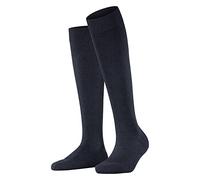 FALKE Damen Kniestrümpfe ClimaWool W Kh Wolle Lyocell lang einfarbig 1 Paar, Blau Navy Melange 6127, 39-40