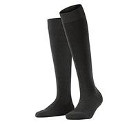FALKE Damen Kniestrümpfe ClimaWool W Kh Wolle Lyocell lang einfarbig 1 Paar, Grau Anthracite Melange 3117, 37-38