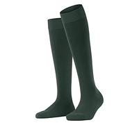 Falke Damen Kniestrümpfe ClimaWool W KH temperaturregulierend, lang, einfarbig, 1 Paar, Grün 41-42