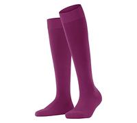 FALKE Damen Kniestrümpfe ClimaWool W Kh Wolle Lyocell lang einfarbig 1 Paar, Rot Berry 8390, 37-38