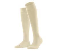 FALKE Damen Kniestrümpfe Cotton Touch W Kh Baumwolle lang einfarbig 1 Paar, Beige Cream 4011, 35-38