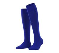 FALKE Damen Kniestrümpfe Cotton Touch W Kh Baumwolle lang einfarbig 1 Paar, Blau Imperial 6065, 35-38
