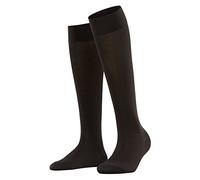 FALKE Damen Kniestrümpfe Cotton Touch W KH Baumwolle lang einfarbig 1 Paar, Braun (Dark Brown 5239), 39-42