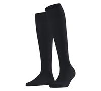 FALKE Damen Kniestrümpfe Cotton Touch W Kh Baumwolle lang einfarbig 1 Paar, Grau Graphite 3146, 35-38