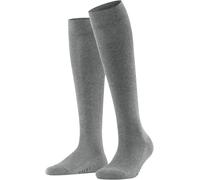 FALKE Damen Kniestrümpfe Family W Kh nachhaltige Baumwolle lang einfarbig 1 Paar, Grau Greymix 3399, 39-42