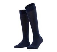 FALKE Damen Kniestrümpfe Family, Baumwolle, 1 Paar, Blau (Dark Navy 6379), 35-38 (UK 2.5-5 Ι US 5-7.5)