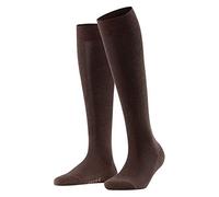FALKE Damen Kniestrümpfe Family, Baumwolle, 1 Paar, Braun (Dark Brown 5239), 39-42 (UK 5.5-8 Ι US 8-10.5)