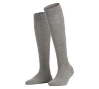 FALKE Damen Kniestrümpfe Family W Kh nachhaltige Baumwolle lang einfarbig 1 Paar, Grau Greymix 3399, 39-42