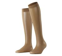 FALKE Damen Kniestrümpfe Net W Kh transparent gemustert 1 Paar, Hautfarben Powder 4169, 35-38