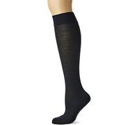 FALKE Damen Kniestrümpfe No. 3 W Kh Wolle Seide lang einfarbig 1 Paar, Blau Dark Navy 6379, 39-40