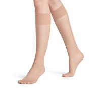 FALKE Damen Kniestrümpfe Pure Matt 20 DEN W Kh transparent einfarbig 1 Paar, Hautfarben Cocoon 4859, 39-42
