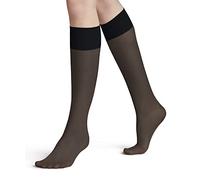 FALKE Damen Kniestrümpfe Pure Matt 20 DEN W KH transparent einfarbig 1 Paar, Blau (Marine 6179) neu - umweltfreundlich, 39-42